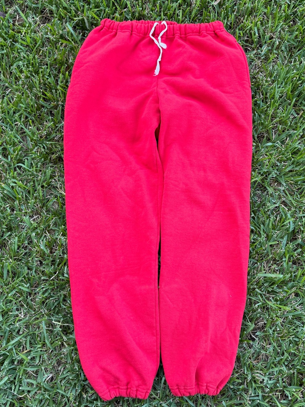 Russell Athletic Bright Red Men's Joggers with Drawstring